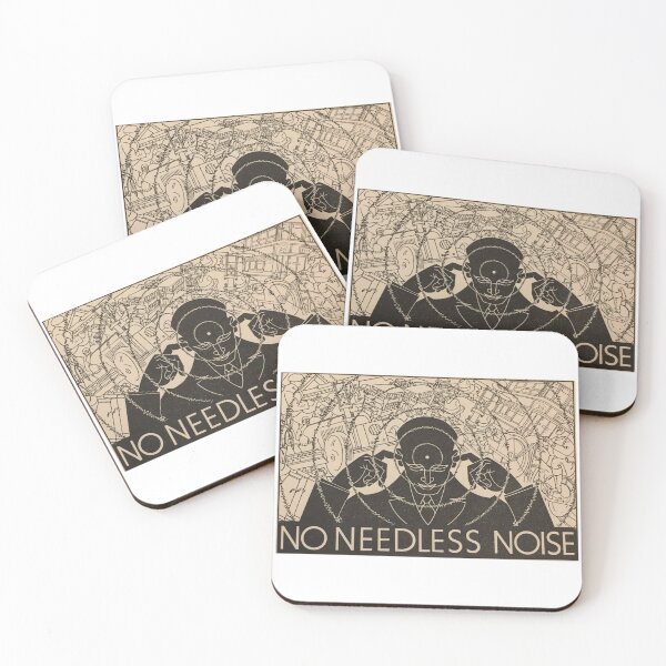 Item preview, Anti-Noise League Poster NO NEEDLESS NOISE designed and sold by Onodera.