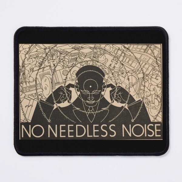 Item preview, Anti-Noise League Poster NO NEEDLESS NOISE designed and sold by Onodera.