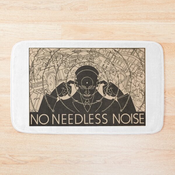 Item preview, Anti-Noise League Poster NO NEEDLESS NOISE designed and sold by Onodera.