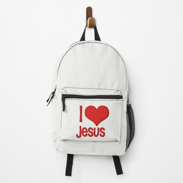 Artikelvorschau, Ich liebe Jesus Weiß entworfen und verkauft von ZiphGames.