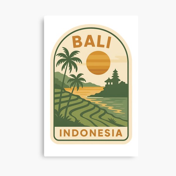 Item preview, Bali Indonesia badge style designed and sold by LoveLabDesign.