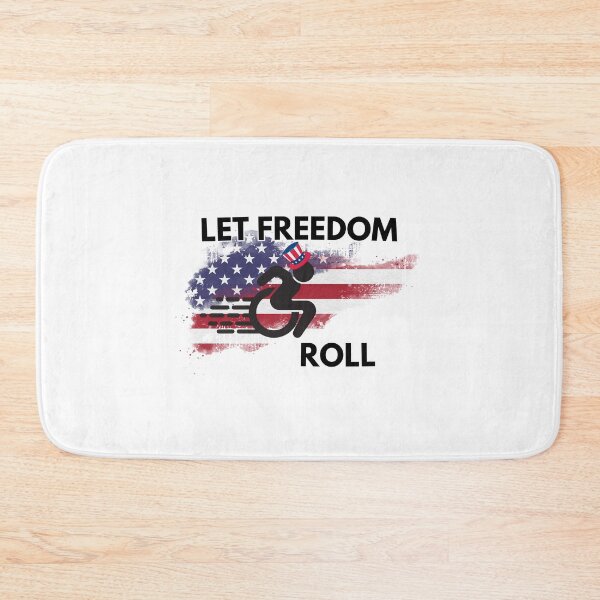 Item preview, Let Freedom Roll – Patriotic Wheelchair Design for Independence Day designed and sold by It's Wheelie Cool.
