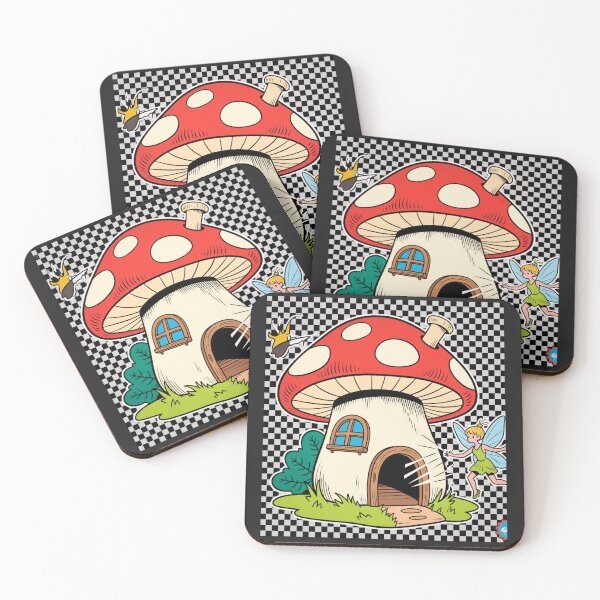 Item preview, Mushroom House Drama – Fairy Eviction Comic Style Sticker designed and sold by MindsInBloom.