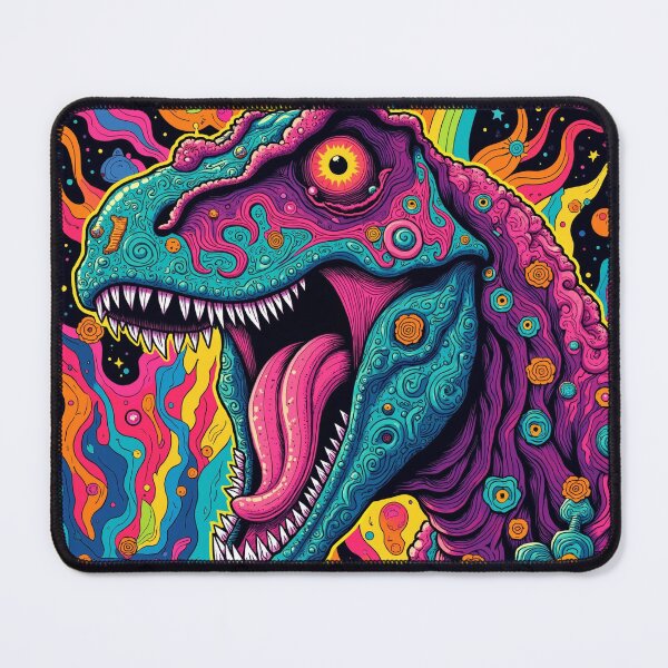 Item preview, Cosmic Dream Psychedelic Tyrannosaurus designed and sold by JonelleTshirts.