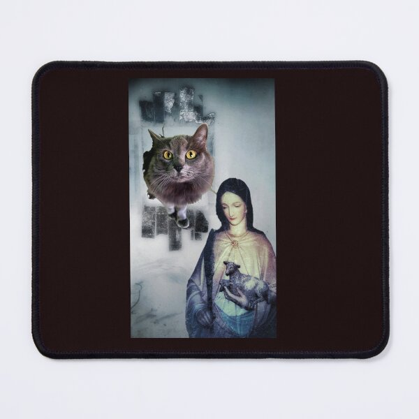 Item preview, St Agnes with cat emerging through mysterious portal designed and sold by Super-Pinhead.