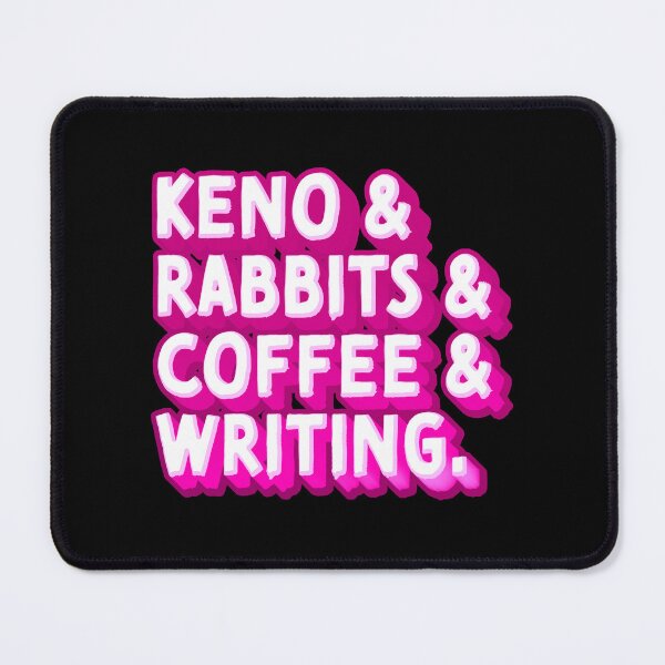 Item preview, Keno & Rabbits & Coffee & Writing designed and sold by jazzydevil.