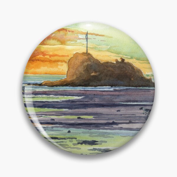 Item preview, Sunset at chapel rock Perranporth  designed and sold by GooseQuill.
