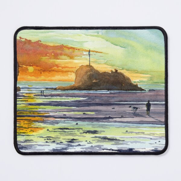 Item preview, Sunset at chapel rock Perranporth  designed and sold by GooseQuill.
