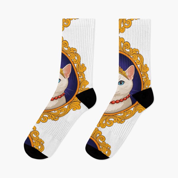 Item preview, Elegant White Cat – Queen Cat designed and sold by PolinaMirralisa.