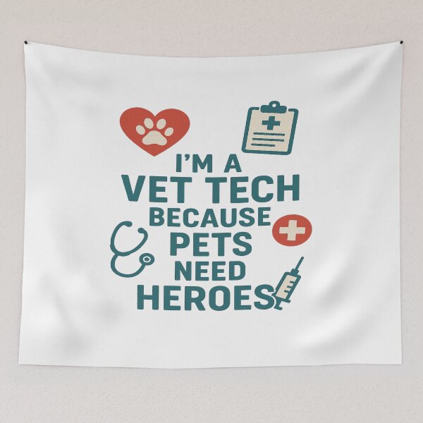 Item preview, I'm a vet tech because pets need heroes  designed and sold by Farbenmieze.