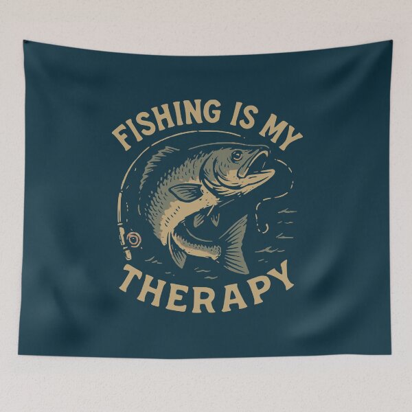 Item preview, Fishing Is My Therapy Vintage Fish designed and sold by NosandEdgy.