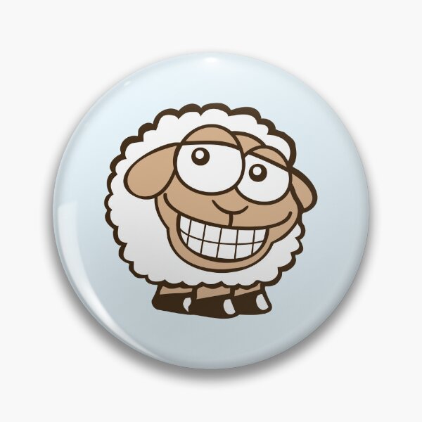 Item preview, Sheep Grin Looks Stupid Cheeky Smile Happy Funny designed and sold by shirt-o-mat.