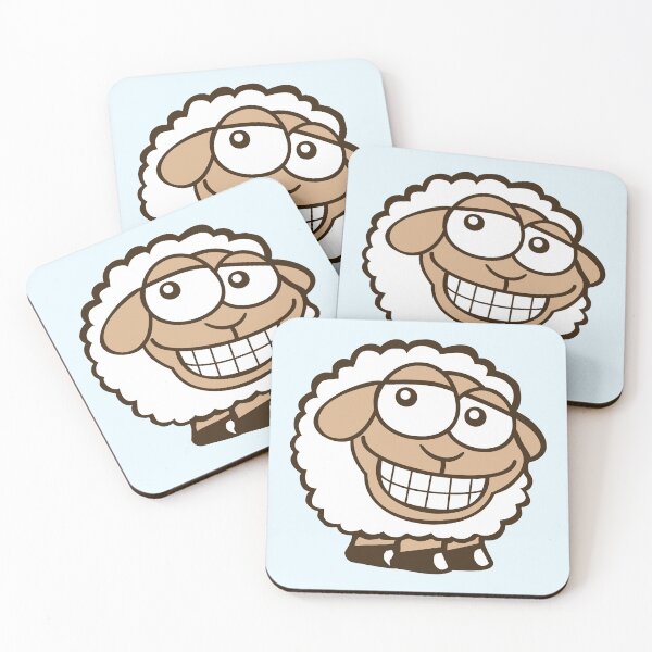 Item preview, Sheep Grin Looks Stupid Cheeky Smile Happy Funny designed and sold by shirt-o-mat.
