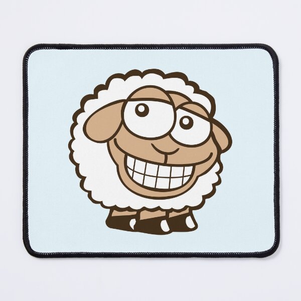 Item preview, Sheep Grin Looks Stupid Cheeky Smile Happy Funny designed and sold by shirt-o-mat.