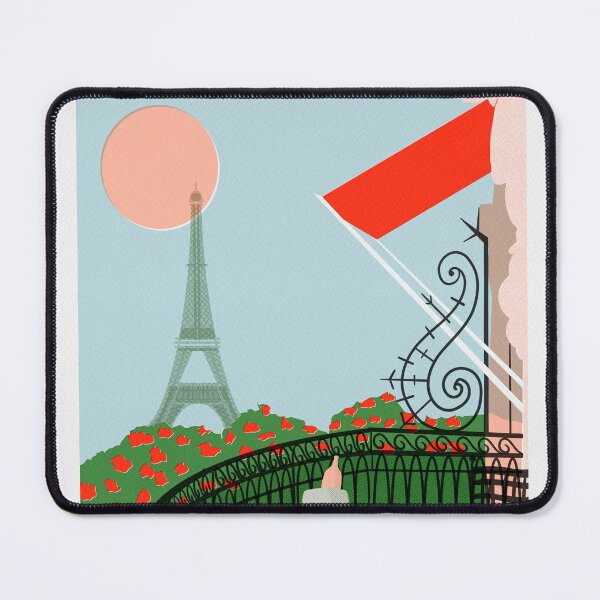 Item preview, Paris Vintage Travel Poster designed and sold by Staci Wolfson Art & Design.