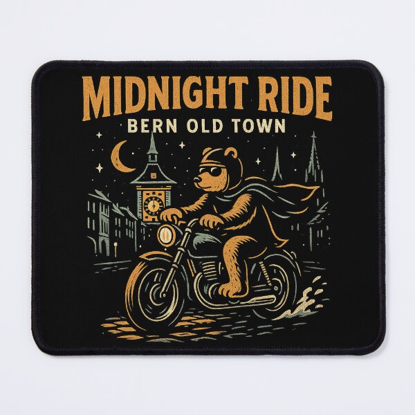 Item preview, Bern Old Town Midnight Ride Biker Bear designed and sold by zzz888.