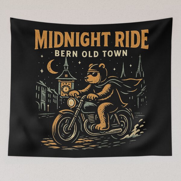 Item preview, Bern Old Town Midnight Ride Biker Bear designed and sold by zzz888.
