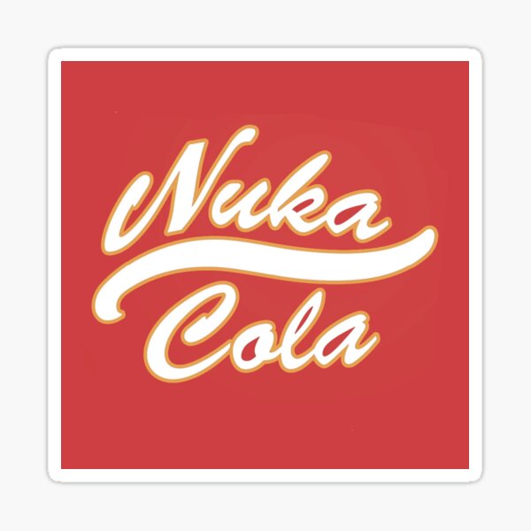 Vista previa del artículo con la obra «Pegatina de Nuka Cola de Fallout», diseñado y vendido por IcoStix.