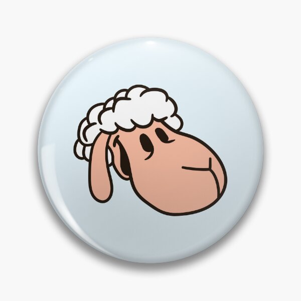 Item preview, Sheep Face Head Cute Sweet Little Lamb Cool Comic designed and sold by shirt-o-mat.