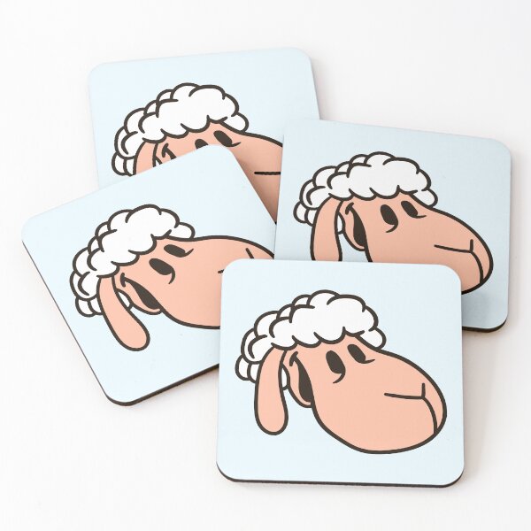 Item preview, Sheep Face Head Cute Sweet Little Lamb Cool Comic designed and sold by shirt-o-mat.