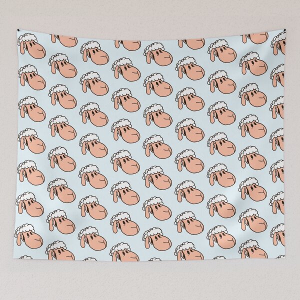 Item preview, Sheep Face Head Cute Sweet Little Lamb Cool Comic designed and sold by shirt-o-mat.