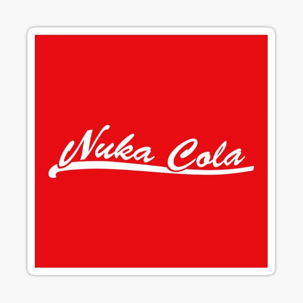 Vista previa del artículo con la obra «Pegatina de Nuka Cola», diseñado y vendido por IcoStix.
