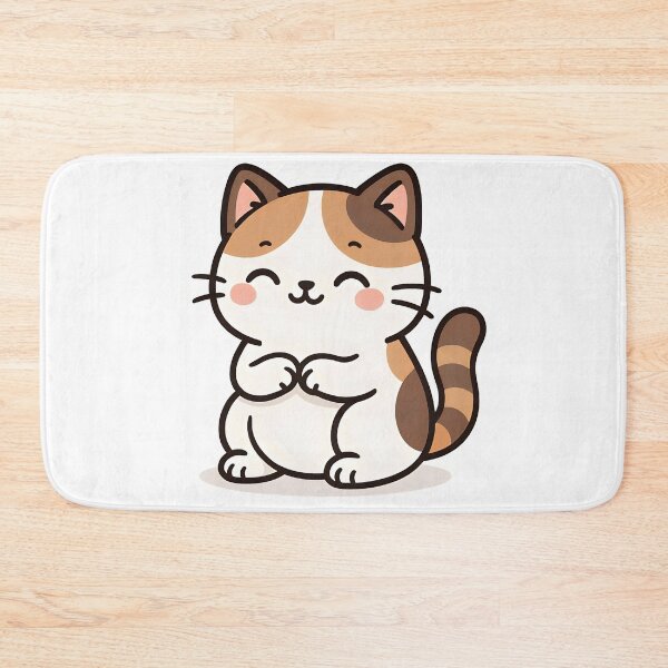 Item preview, Adorable Kawaii Calico Cat Cartoon Character Clipart designed and sold by Amr Siam.