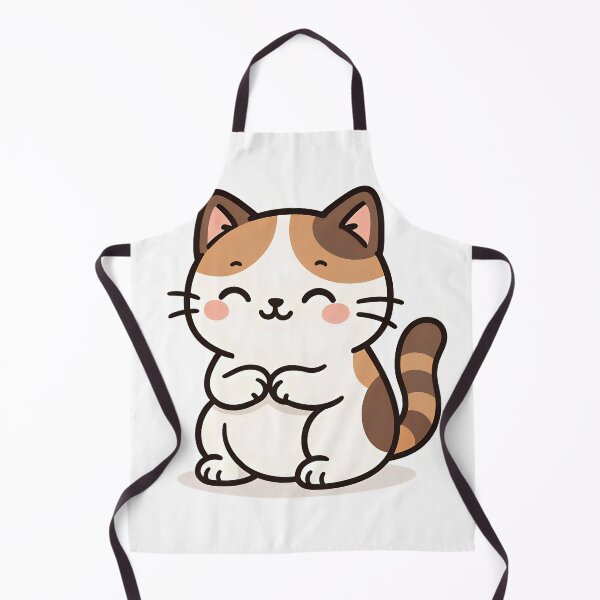 Item preview, Adorable Kawaii Calico Cat Cartoon Character Clipart designed and sold by Amr Siam.