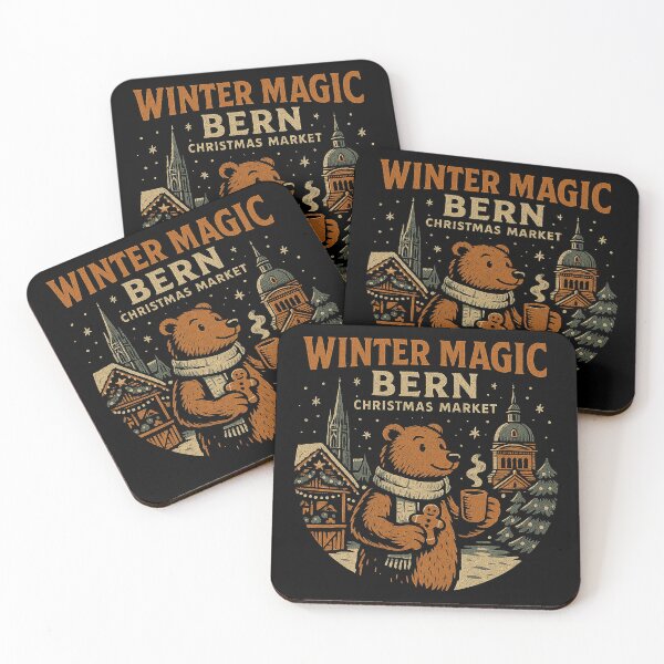 Item preview, Bern Switzerland Winter Magic Christmas Market Bear designed and sold by zzz888.