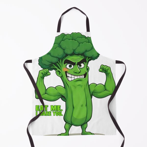 Item preview, Strong Veggies Club - Flexing Broccoli Funny Cartoon Food Art designed and sold by LumiAnCreations.