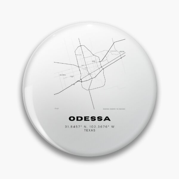 Item preview, Odessa City Map – Minimalist West Texas Poster in Black & White designed and sold by RM-Journey.