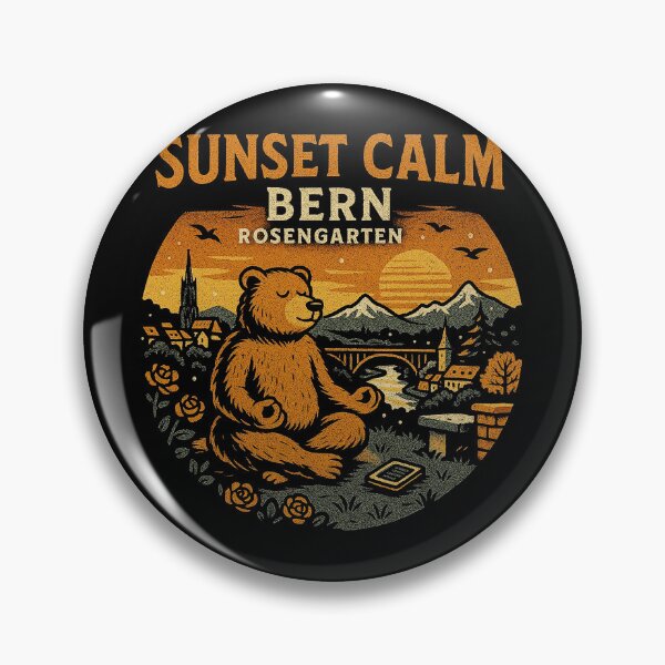 Item preview, Bern Switzerland Rosengarten Sunset Calm Bear designed and sold by zzz888.