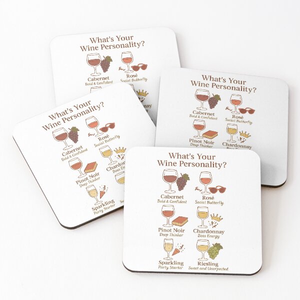 Item preview, Wine Personality Chart – Fun Wine Types Guide designed and sold by Rushurban.