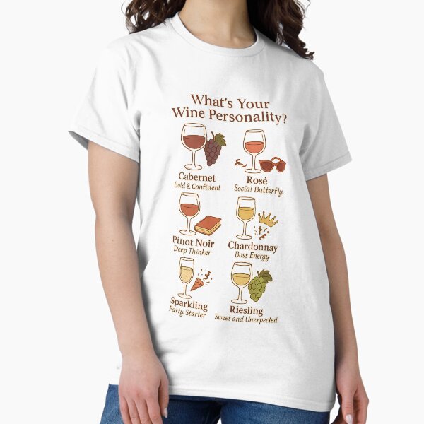 Item preview, Wine Personality Chart – Fun Wine Types Guide designed and sold by Rushurban.