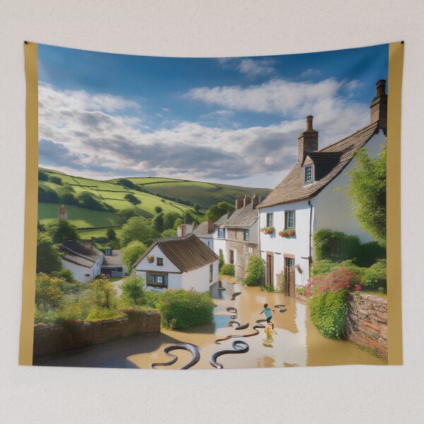 Item preview, The Great Snake Flood. A Boy’s Wild Escape Through a Village of Surprises - dePace' designed and sold by mrpropcake.