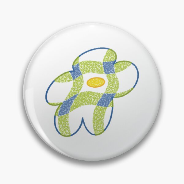 Item preview, Green and blue checkered flower designed and sold by 老川.