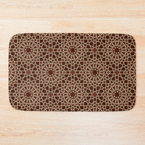 Item preview,  Dark Brown Islamic Mosaic – Elegant Geometric Pattern Design designed and sold by Tarjiart.
