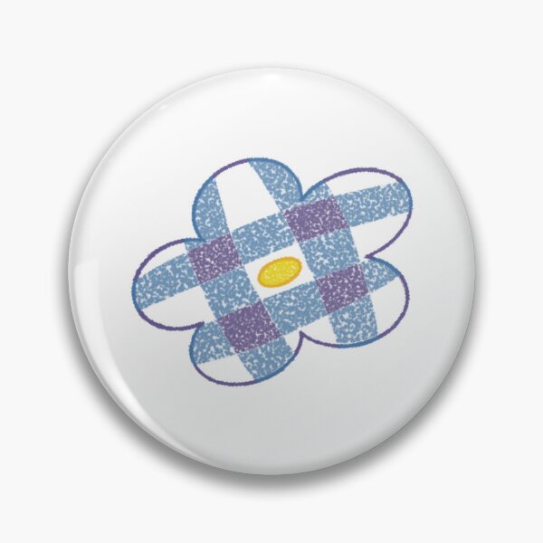 Item preview, Blue and purple checkered flower designed and sold by 老川.