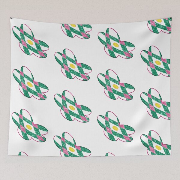 Item preview, Green and pink checkered flower designed and sold by 老川.