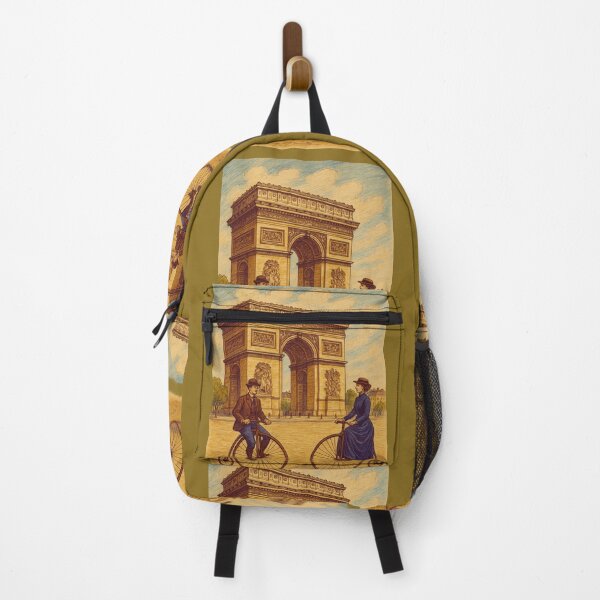 Item preview, Arc de Triomphe – Vintage Paris with Cyclists designed and sold by branaghbel.