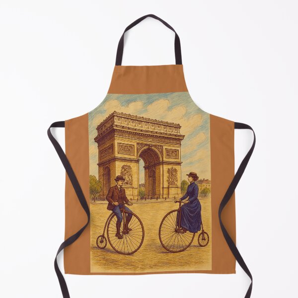 Item preview, Arc de Triomphe – Vintage Paris with Cyclists designed and sold by branaghbel.