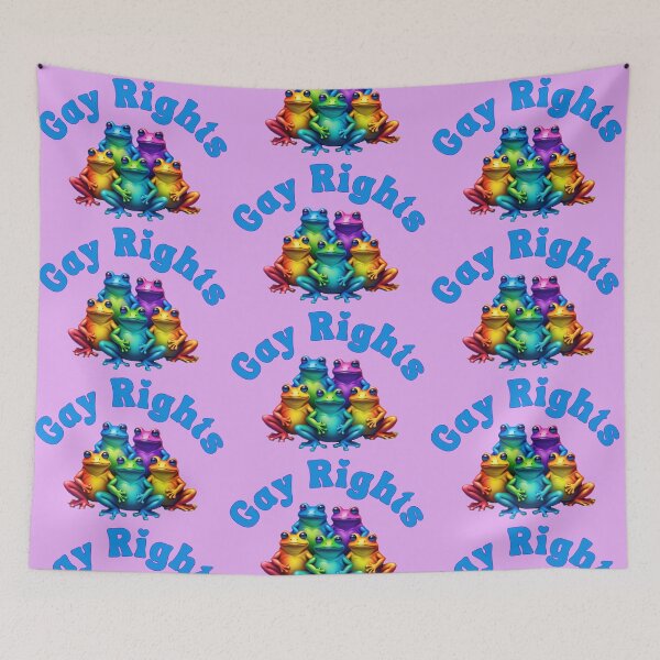 Item preview, Frogs for Gay Rights designed and sold by flirtyandsturdy.
