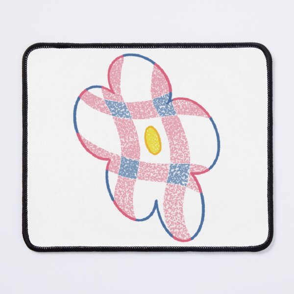 Item preview, Pink and blue checkered flower designed and sold by 老川.