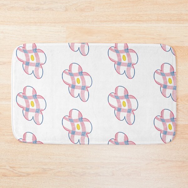 Item preview, Pink and blue checkered flower designed and sold by 老川.
