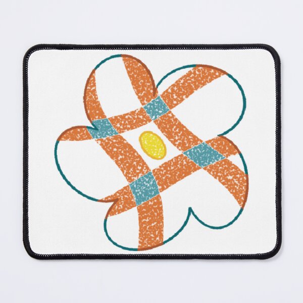 Item preview, Orange green checkered small flower designed and sold by 老川.