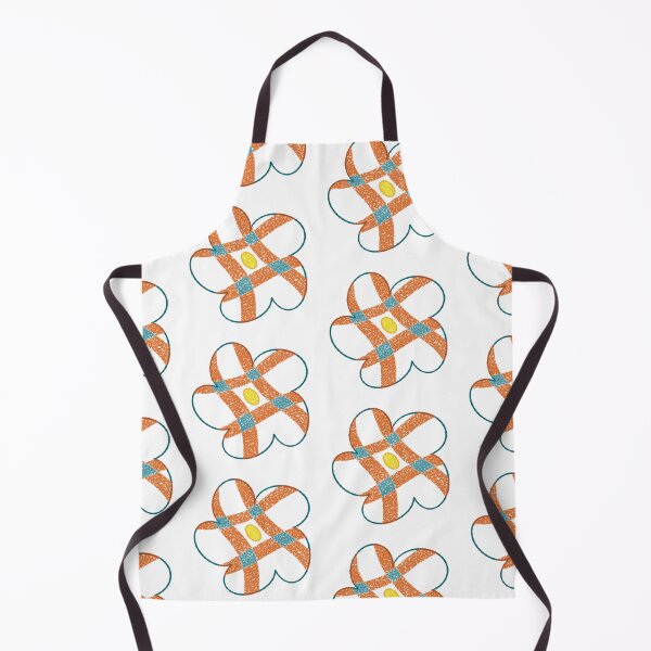 Item preview, Orange green checkered small flower designed and sold by 老川.