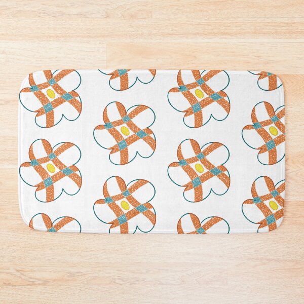 Item preview, Orange green checkered small flower designed and sold by 老川.