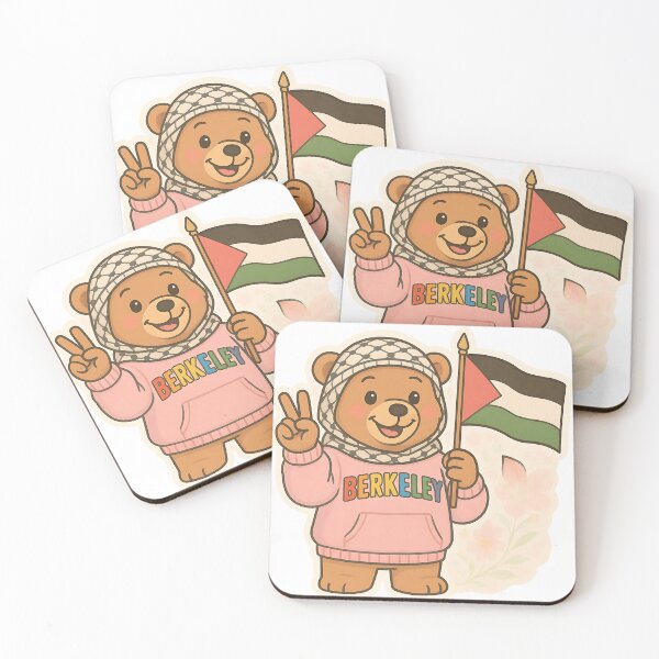 Item preview, Berkeley Bear for Palestine | Pride & Peace Sticker Cutout designed and sold by cottagecorococo.