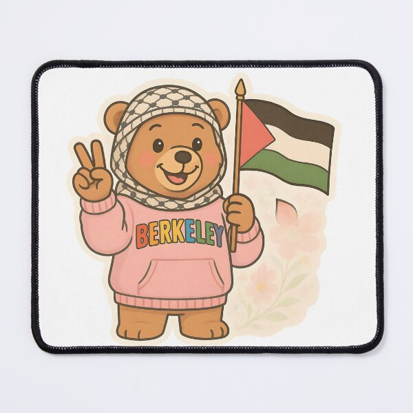 Item preview, Berkeley Bear for Palestine | Pride & Peace Sticker Cutout designed and sold by cottagecorococo.