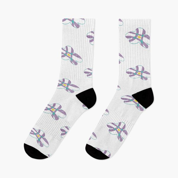Item preview, Purple and green checkered flower designed and sold by 老川.